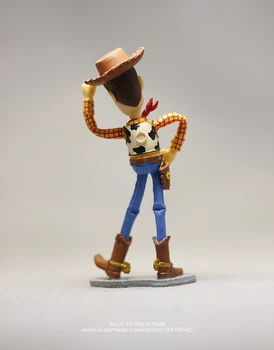 Disney Toy Story 3 Woody Q Različica 10 cm PVC figuric mini Lutke Otroci Igrače model za darilo Otrok