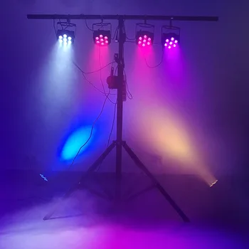 Djworld LED Par 7x18W RGBWA+UV 6IN1 Poklic Stopnji Svetlobe DMX512 Učinek Svetlobe Za Disco DJ Glasba Stranka Klub plesišču