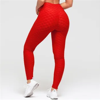 Dokolenke za ženske poliester gleženj dolžina standard zložljiva hlače elastična vzdrževanje Slim push-pull fitnes ženske dokolenke