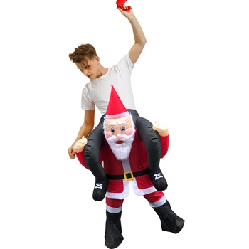 Dropshipping Starši-Otroci Božič Santa Claus Napihljivi Kostumi Za Noč Čarovnic Cosplay Xmas Tree Sneg Človek Stranka Vlogo Igrajo Disfraz