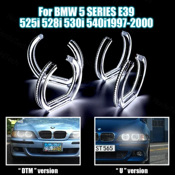 DTM Slog DRL Rezano Slogu LED Angel Eye Kit Beli za BMW SERIJE 5 E39 525i 528i 530i 540i 1997 1998 1999 2000 Kristalno Angel Oči