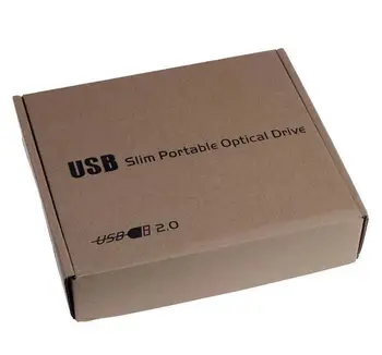 DVD-ROM, USB 2.0 Zunanji DVD-ROM Drive, USB, DVD, CD-Pogon Optični Pogon Zunanjega Predvajalnika DVD Bralnik brezplačna dostava do ruske