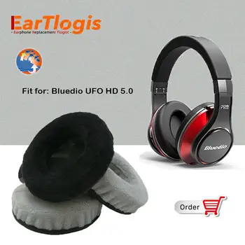 EarTlogis Žamet Zamenjava Blazinic za Bluedio U NLP HD Bluetooth 5.0 Stere sestavni Deli Slušalke Earmuff Kritje Blazine Skodelice blazino