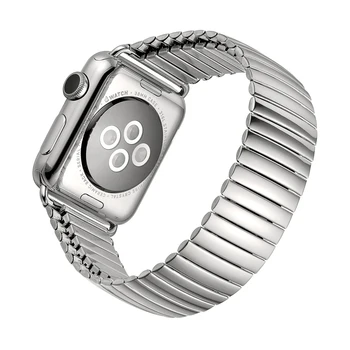 Elastični iz nerjavečega jekla, trak za Apple watch band 44 mm 40 mm podaljša kovinski zapestja pasu watchband za iwatch 5 4 3 2 1