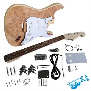Električno kitaro, zaradi česar materiala pribor willow tree furnir, električna kitara eucalyptus telo Ameriški hard maple vratu