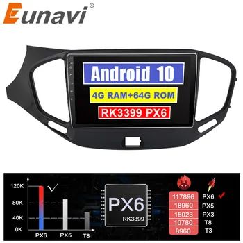 Eunavi 2 Din Android Avto Multimedijski Predvajalnik Za LADA Vesta Cross Sport 2016 2017 2018 Avdio 4G DSP GPS Navigacija Radio 2DIN