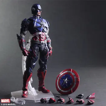 Film Avengers Igrajo Umetnosti Kai Akcijska Figura Kapetana Ameriške sipderman Black Widow Ironman batman x-men Flash Številke Igrača, Lutka