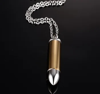 FXM VNN5 iz nerjavečega jekla ogrlica vroče prodajo priljubljenih samskih žensk, 50mm Bullet ZDA ljubimec darilo za ženske, nakit