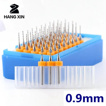 HANGXIN 50pcs volframov karbid PCB bit nastavite rezkanje vrtanje orodje vezje graviranje orodje 0,9 mm 1,0 mm 0.95 mm 1,2 mm 0,8 mm