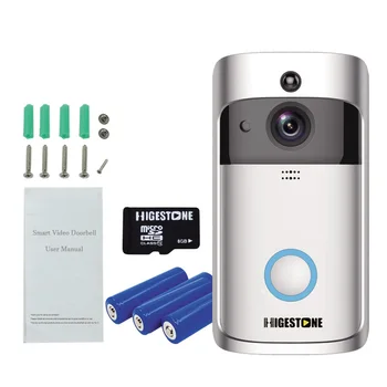 Higestone HD WIFI Smart Video Zvonec Fotoaparat dvosmerni Audio iOS Android Baterije Home Security Mobilno APLIKACIJO Remote Control Ringbell