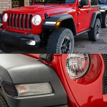 IJDM Za leto 2018-up Jeep Wrangler JL, Za leto 2020-up Jeep Gladiator JT 12V Oranžna dioda LED Strani Marker Luči Zamenjajte OEM Vključite Opozorilne Luči