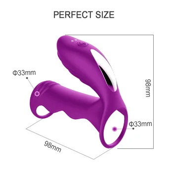 IKOKY Petelin Obroči Vibrator zaklepni obroček Penis Prstan Spolnih Igrač za Moške, Moški z vibriranjem Klitoris G spot Stimulator Zamudo Izliv