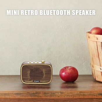 INWA Retro Mini Brezžični Prenosni Bluetooth Zvočnik Plastičnih Lesenih Zrn Glasbe Surround Sistem, Podporo za Nadgradnjo USB, AUX