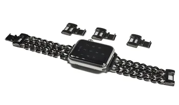 Iz nerjavečega Jekla Verige Traku, Primerni Za Apple Watch Samsung S3 38 mm 42mm 40 mm 44 mm 22 mm Band Pametno Gledati Zapestnica Iwatch Serije 5 4