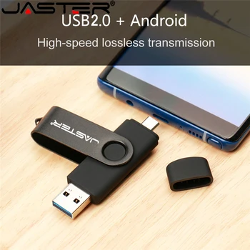 JASTER Visoke Hitrosti OTG USB Flash Disk 128gb Pen Drive 32gb 64gb 16gb Pendrive 2 v 1 Micro Usb ključ za Android Pametni telefon