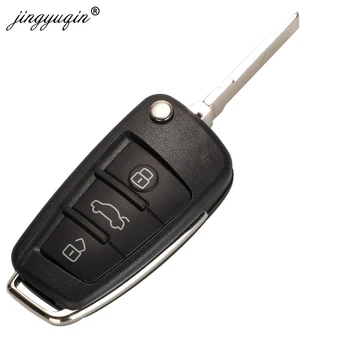 Jingyuqin za Audi A3 S3 MQB KeylessGo / Pol Inteligentni Daljinski Ključ 3 Gumb Zložljiva Flip Smart Avto Ključ Fob 433Mhz