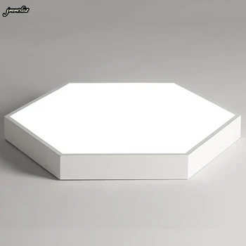 Jmmxiuz Preproste Geometrijske LED Stropna Svetilka, Kuhinje, Spalnice, moderno Črno/Beli restavracija Hiša Razsvetljave Držalo