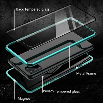 Kaljeno Steklo Zasebnosti velja Za Samsung Galaxy A71 A81 A91 A70 A70S A51 A50S A50 A40 A41 A30 A30S A20 A21S Primeru Polno Kritje Funda