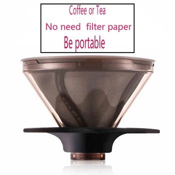 Kava cedilo z stikalo Aparat za filter G. Pameten Prenosni aparat za pokal 200 ml kapljično, aparat za filter