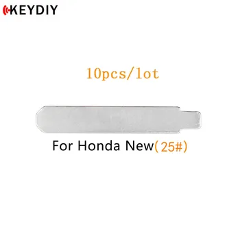 KEYDIY 10 kos/veliko Kovinsko Prazno Nerezane Flip KD/VVDI/JMD Daljinsko Tipko Rezilo Tip #25 za Vse Nove Honda Accord Fit Odyssey HON66