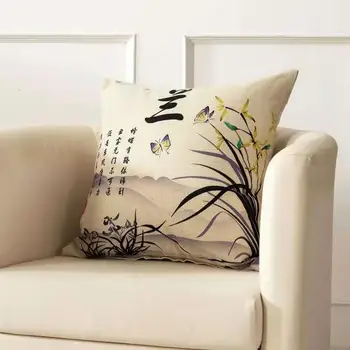 Kitajski Slog Prevleke Slive/Orchid/Bambusa/Chrysanthemum Vzorec Vzglavnik Za Domov Stol, Kavč Dekoracijo Pillowcases 45x45cm