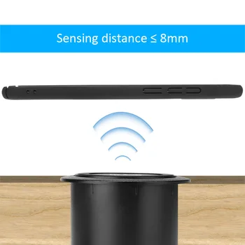 Kul Vgrajeni Brezžični Polnilnik Za Huawei Xiaomi IPhone 11 Samsung S10 Desk Števec Namizje Nočno Omarico Službeni Telefon Polnilnik