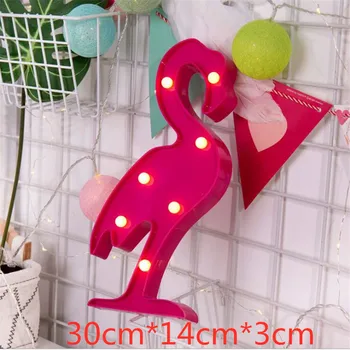 Led 3D ustvarjalne noč svetlobe flamingo samorog namizne svetilke dekor za otroke, otroška spalnica dekoracijo doma dodatki, Božična darila