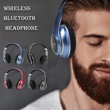LED Bluetooth 5.0 Brezžične Slušalke Bluetooth Slušalke Stereo Bas Šport Nad Uho šumov Slušalke