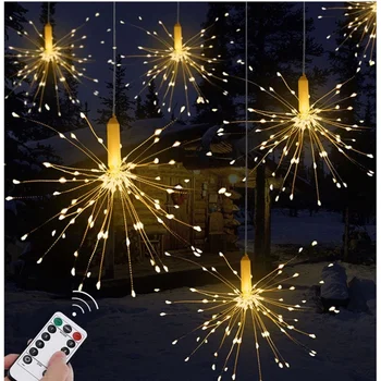 Led niz luči na prostem ognjemet lahka nepremočljiva DIY Svjetlucati baterije Svetilke svate Božič Baker Pravljice vrt dekor