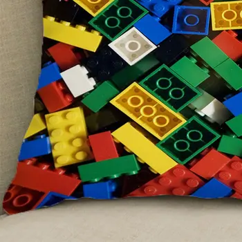 Lego Kvadratnih Vzglavnik Reverzibilna Blistati Bleščica Kavč Pasu Blazine Pokrov 45*45 cm