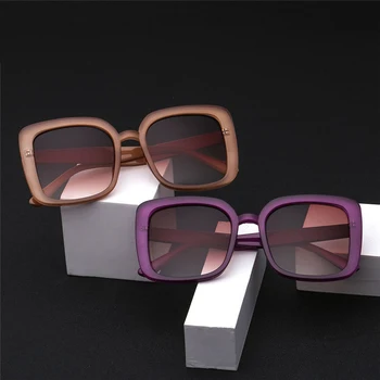 LeonLion 2021 Kvadratnih Velik Okvir Sončna Očala Ženske Candy Barve Okvir Gradient Oculos Feminino Ulica Premagal Gafas De Sol Mujer