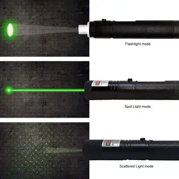 Lov High Power Laser Kazalec Zelena 532nm Preživetje orodje 5mW Visi-tip Prostem Dolge Razdalje Zeleni Laser Pogled Lazer pero
