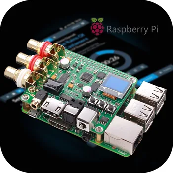 Lusya Raspberry Pi DAC Audio Dekoder Odbor HIFI Širitev Moudle Podpira Koaksialni Optični I2S Za Raspberry Pi 3B 3B+ 4B T0522