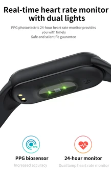 M5 Pametna Zapestnica FlagFit 2.0 Srčni Utrip Smartwatch Fitnes Tracker Uresničevanje Korak Števec Dihanje, Nepremočljiva