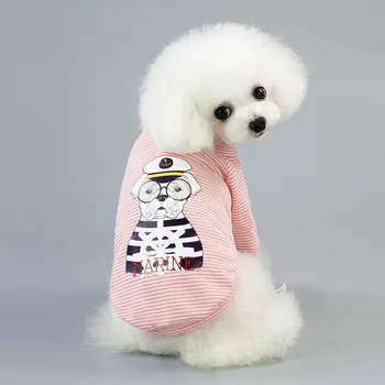 Majice Oblačila Za Pse, Trak Super Psi Velika Oblačila Za Hišne Živali Mehko Srčkan Obleke Pomlad Bombaž Yorkies Tiskanja Živali Pink Girl Mascotas