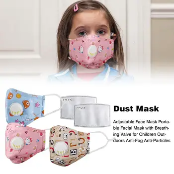 Masko Za Prah Nastavljiv Masko Prenosni Obrazno Masko Z Dihanjem Ventil Za Otroke Na Prostem Anti-Fog Anti-Delcev Stroj
