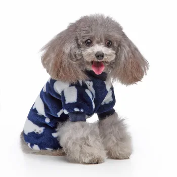 Mehko Imeti Natisnjeno Oblačila Za Pse Psa Jumpsuits Udobno Lep Pajama Za Pasji Mladiček Francoski Buldog Chihuahua Hladno Vreme