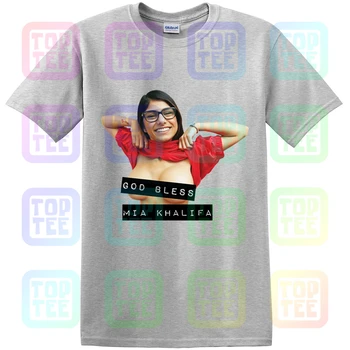 Mia Khalifa Porno Zvezda Smešno Mens Šala T-Shirt Darilo za Rojstni dan Tee Unisex S-3Xl
