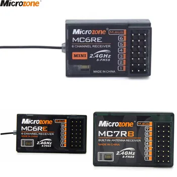 MicroZone MC6RE MC7RB MC6RE MIni Sprejemnik 6CH za MicroZone MC6C 2.4 G 6CH krmilnik oddajnik za RC Letalo Drone