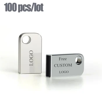 Mini Kovinski USB Flash Drive osebno 2gb 4gb 8gb 16gb 32gb 64bg 128gb Pen Drive U Disk Brezplačno Darilo po Meri LOGO Pomnilniški Ključek USB