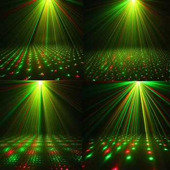 Mini USB Disco Luči LED Lasersko Svetlobo DJ Fazi Projektor Lučka za Poroko, Rojstni dan, Ples, Bar Božič Učinek Fazi Učinek Kažejo