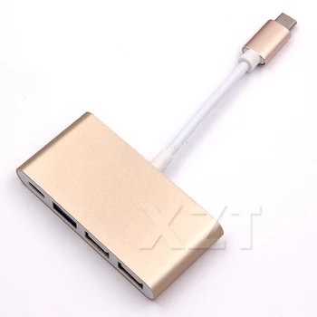 Mini USB Kabel, Napajalnik, USB HUB Tip C Tip C/ USB 3.0, 2 USB 2.0 Vrata za Telefon Kabel usb Za Macbook RAČUNALNIK