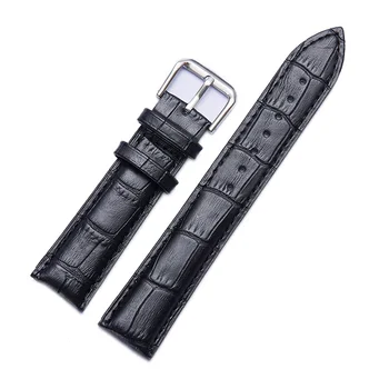 Moda Bambusa Vzorec napa usnje Watchband Usnje Watch Trak Unisex 12 mm 14 mm 16 mm 18 mm 19 mm 20 mm 21 mm 22 mm 24 mm