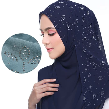 Moda Islamske turban Muslimanske Ženske Nosorogovo Šal Hijabs Rute Arabskem Dubaj hoofddoek tulband Headscarf Dnevno Zaviti