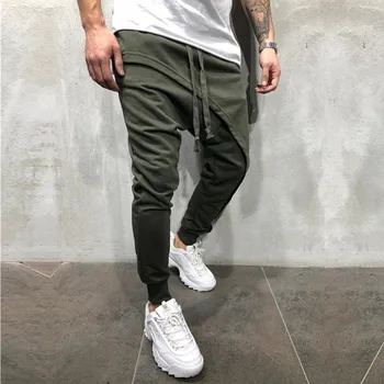 Moomphya 2019 Nove Ulične hip hop moških joggers hlače Multi križ plast Dolge hlače za moške, Suh harem hlače, moške hlače