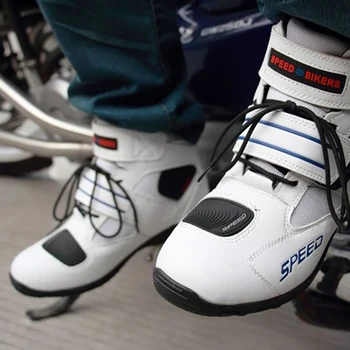 Motorno kolo premik orodja Motokros škornji botas motocikla Non-slip motorne dirke ženski moški čevlji
