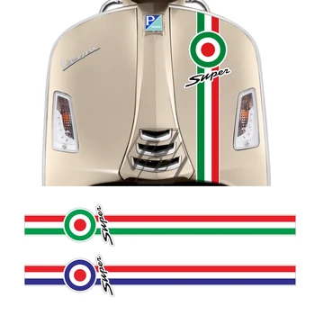 Motorno kolo Spredaj Nalepko Primeru za Piaggio Vespa LXV GTS 150 250 300 Super Sport Odsevna Nalepka
