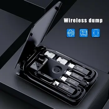 Multi-funkcijo Smart vmesniško Kartico za Shranjevanje Podatkov Kabla USB Box Univerzalni Brezžični Polnilnik za iPhone Xiaomi Huawei