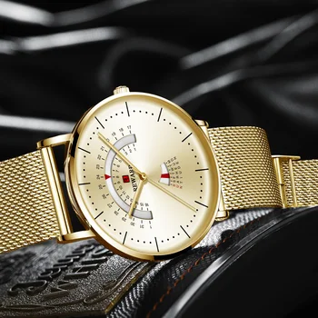 NAGRADA Watch Moških 2020 Moda Vrh Luksuzne blagovne Znamke Zlati Ure za Moške Vodoodbojne Poslovnih Ure Moške Ročne ure Reloj Hombre