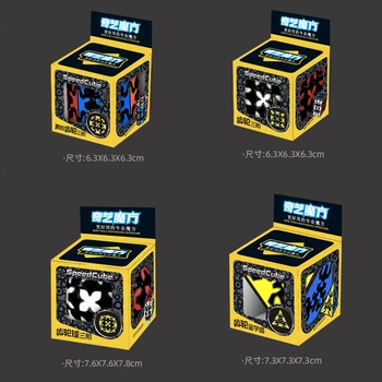 Najnovejši QiYi Prestavi 3x3x3 Magic Cube Hitro Prestavi Pyramind Valj Žogo Strokovno Cubo Magico Izobraževalne Uganke, Igrače za Otroke
